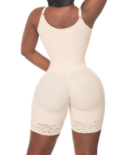 Faja postoperatoria con broches frontales:  Ajuste progresivo y soporte ( REF. C-002- C-102 )