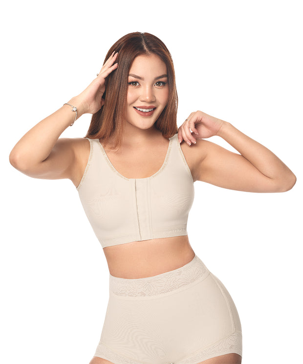 Brasier postoperatorio con faja moldeadora: Bust support & tummy control ( REF. C-031 )