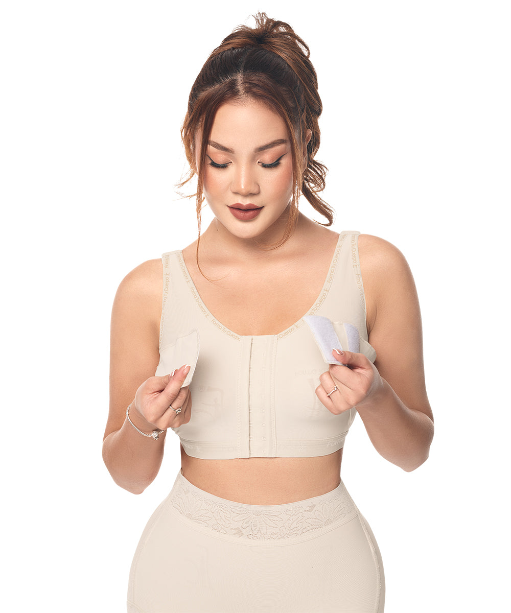 Post-surgical bra with band: Bust lift &amp; chest stability (Ref. C-039)