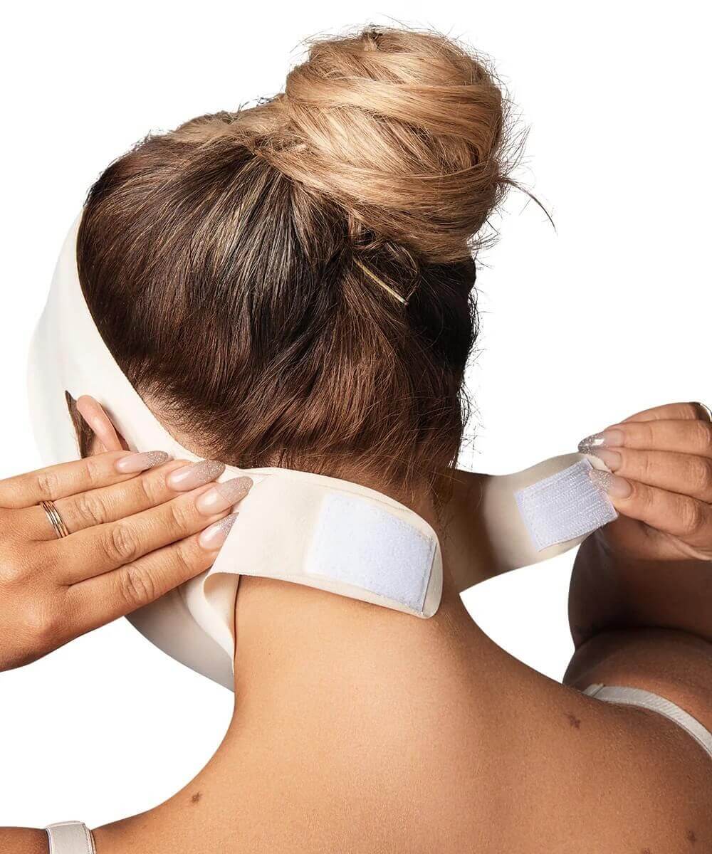 Faja facial postquirúrgica :Chin lift & jawline shaping ( Ref. C-049 / C-048 )