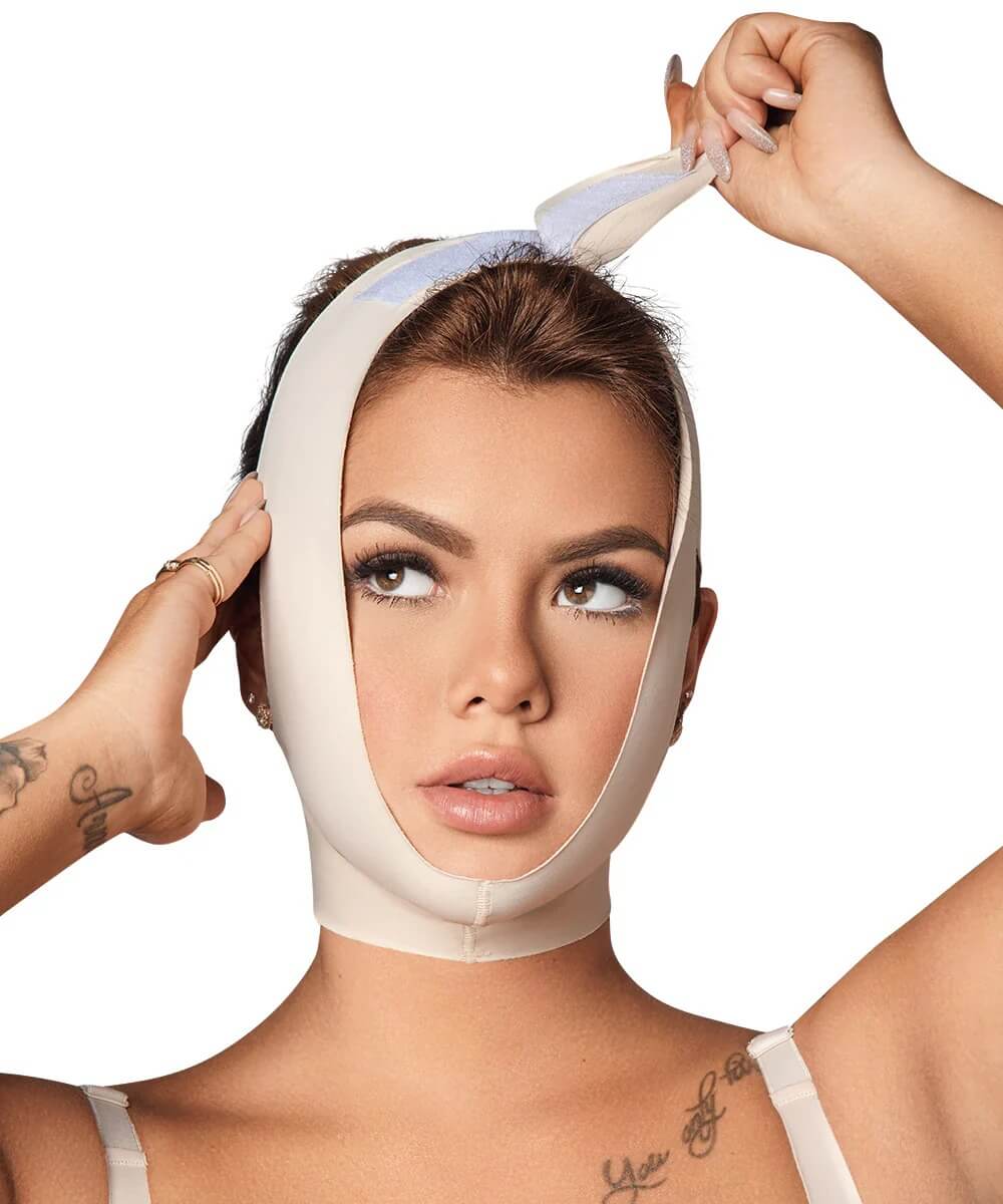 Post-surgical facial girdle:Chin lift &amp; jawline shaping (Ref. C-049 / C-048)