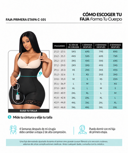 C-101 Negro Trusa Media Pierna Tiras Cremallera