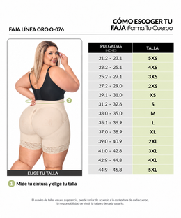 Short reloj de arena media pierna ( Ref. O-076 / O-077 )