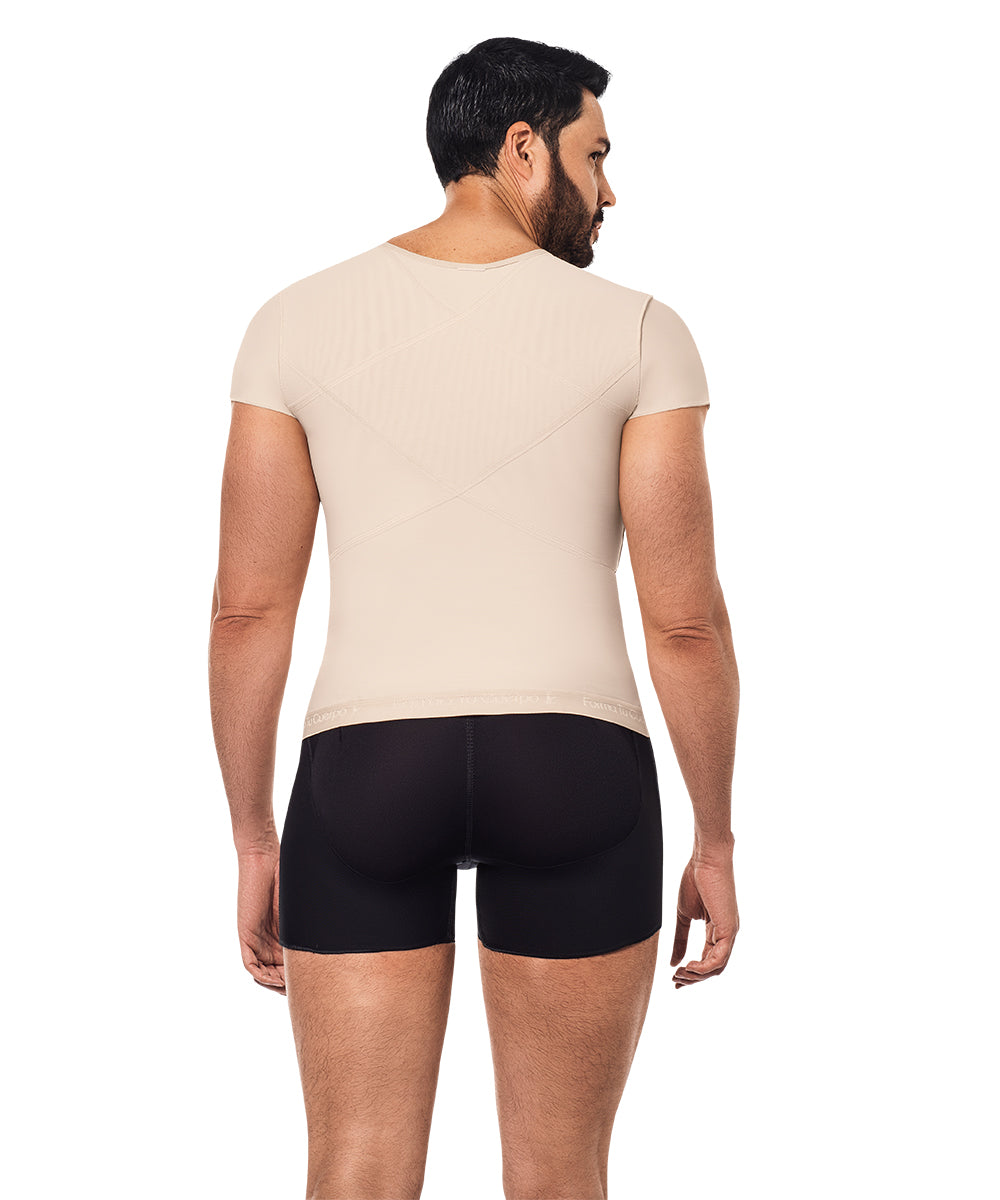 Faja Chaleco Postquirúrgica para Hombre : Control Abdominal para Uso Diario ( Ref. H-002 / H-005 )