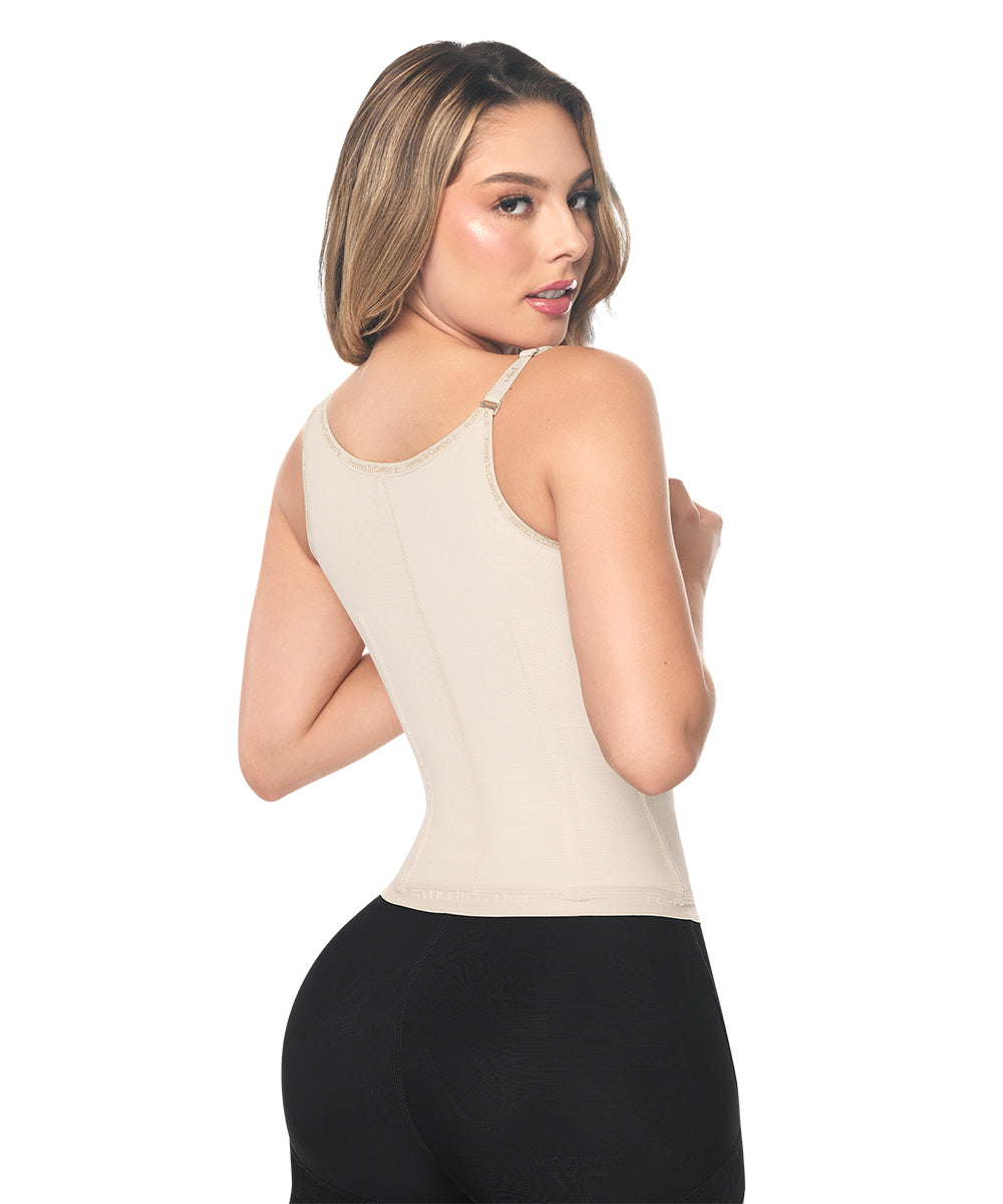 Faja chaleco colombiana:  Back support waist trainer ( Ref. O-060 )