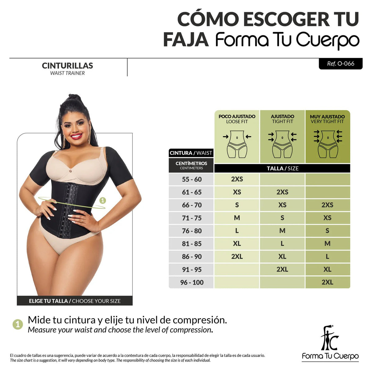 Guía de tallas de este producto