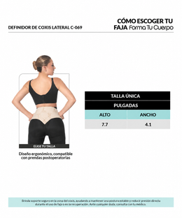 Tabla de coxis postquirúrgica( Ref. C-069 )