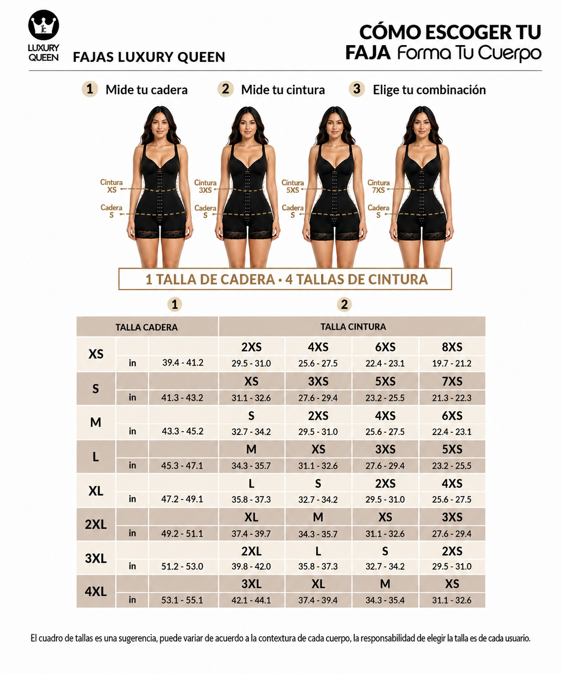 Faja Luxury Queen caderas anchas:  Ideal para BBL ( Ref. LUXBBL-013 / LUXBBL-213 )