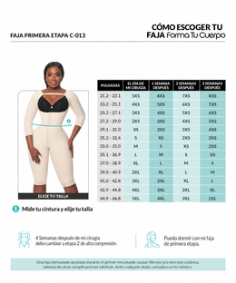 Faja Postoperatoria Primera Etapa – Compresión Media ( Ref. C-013 )