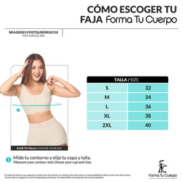 Brasier postoperatorio: Bust lift & waist shaping ( REF. C-033 )