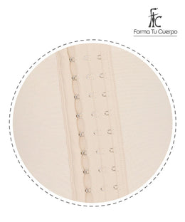 Cinturilla Colombiana con Mangas : Waist Trainer con Posture Control ( Ref. O-062)