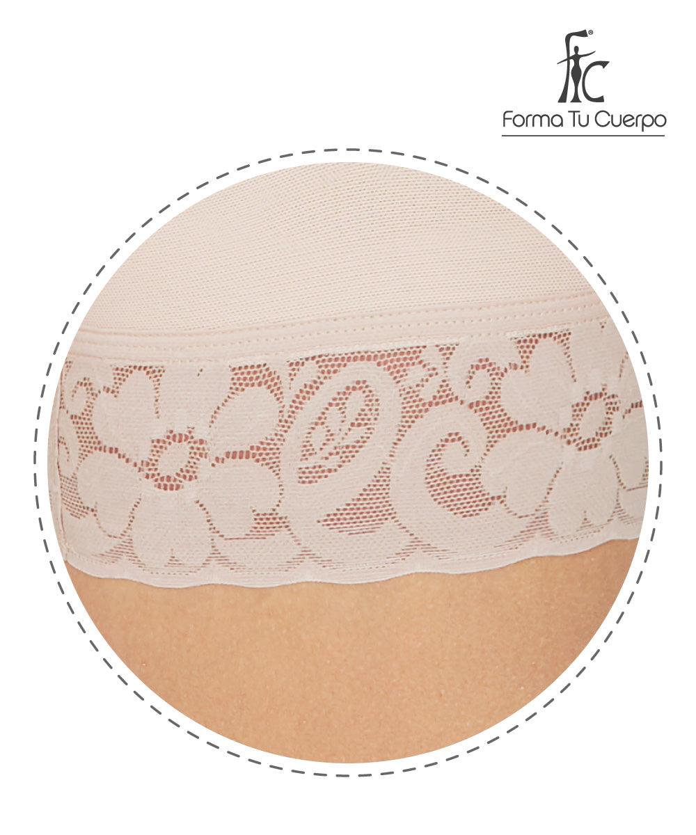 C-029 Beige Trusa Lycra Knee Central Brooch