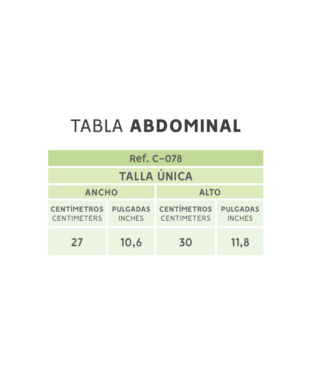 Tabla abdominal postoperatoria ( Ref. C-078 )